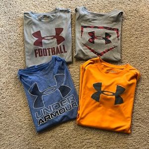 Lot of 4 Under Armour shirts